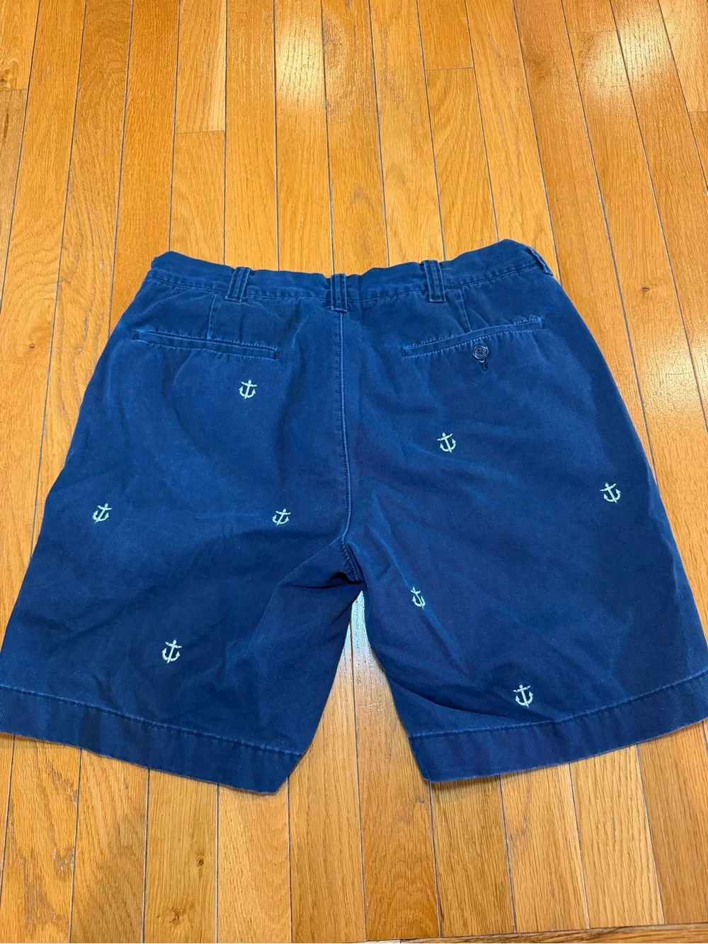 J.Crew Navy Blue Anchor Embroidered Men’s Sz 32 Shorts